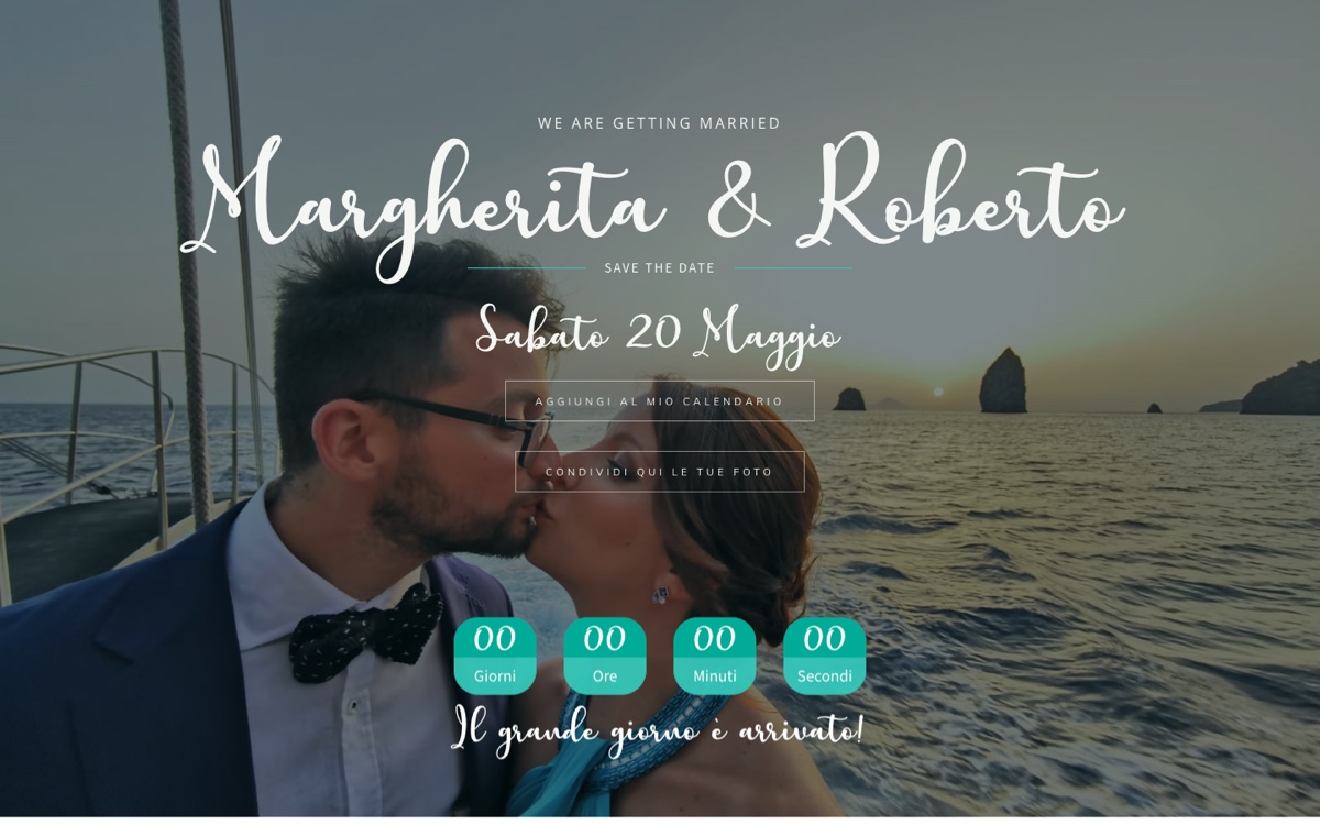 Margherita and Roberto wedding website